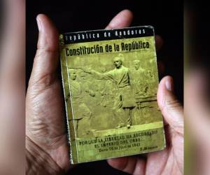 Imagen de archivo de la Constitución de la República de Honduras.
