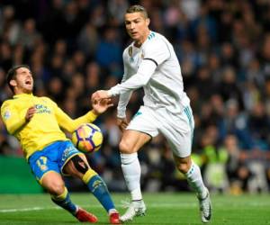 Cristiano Ronaldo en el duelo Real Madrid vs UD Las Palmas en el Bernabéu. (Foto: AFP)