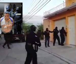 Las autoridades llegaron a la residencial Loma Verde para capturar al líder de la Mara Salvatrucha.