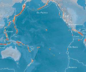 En el llamado Cinturón de Fuego del Pacífico se concentra al menos el 90% de la actividad sísmica que ocurre a nivel mundial