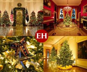 Melania Trump ya presentó la decoración de Navidad en la Casa Blanca y es todo un espectáculo. Hay 62 árboles de Navidad, 106 coronas navideñas, más de 1,200 guirnaldas, más de 3,200 luces y 7,000 lazos, según un comunicado de prensa de la Casa Blanca.