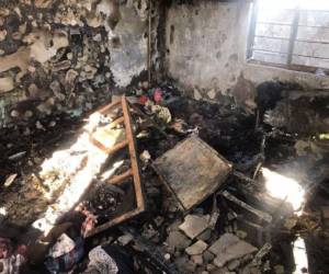 Imagen tomada en uno de los módulos que tomó fuego.