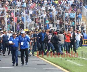 Diego Vazquez aseguró que no entraría a la cancha si le negaban el acceso a sus hijos. Foto David Romero| EL HERALDO