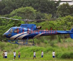 En este helicóptero viajaba Hilda Hernández, hermana de Juan Orlando Hernández.