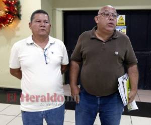 Mario Rojas, presidente del Sindicato de los Hospitales Psiquiátricos y Nelson Banegas, vicepresidente, conversaron con la Unidad Investigativa de EL HERALDO.