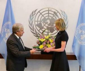 Ella es la nueva embajadora de EEUU en la ONU tras salida de Nikki Haley hace 9 meses. Foto cortesía Twitter @USAmbUN