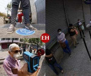 Los capitalinos cuya identificación termina en 7 y 8 tienen permitido circular este jueves en un horario de 7:00 AM a 5:00 PM. EL HERALDO recorrió el centro de la capital y los captó formándose muy ordenados y atendiendo todas las normas de bioseguridad. Fotos Johny Magallanes| EL HERALDO