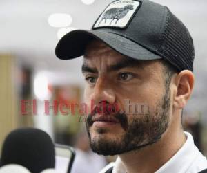 Maximiliano Lombardi habló con la prensa en su arribó a Honduras. Foto: EL HERALDO.