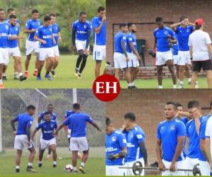 Olimpia entrenó este martes pensando en obtener un triunfo ante Saprissa por el juego de ida de las semifinales de la Liga Concacaf 2019 en el estadio Olímpico de San Pedro Sula. Foto: Ronal Aceituno.