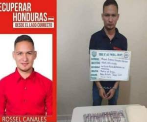 Rossel Cristino Canales fue detenido en una vivienda donde se encontró dinero y droga.