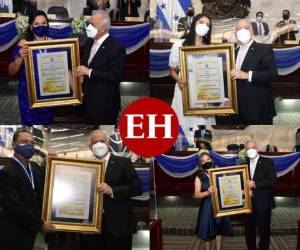 En el marco del Día del Periodista Hondureño, este jueves el Congreso Nacional galardonó a varios comunicadores que se destacan por su trayectoria, profesionalismo y servicio al país. ¡Felicidades a todos! FOTOS CORTESÍA