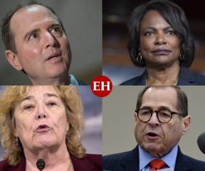 Ellos son parte del equipo demócrata a cargo de la acusación en el juicio del presidente de Estados Unidos, Donald Trump. Fotos AFP|AP