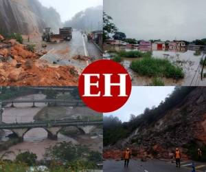 La tormenta tropical Eta ingresó el miércoles a Honduras, después de golpear con fuerza las costas caribeñas de Nicaragua. Desde entonces, las torrenciales lluvias han causado muertes, desbordes de ríos, cortes de carreteras y numerosas comunidades bajo agua. Le mostramos cómo lucen las diferentes carreteras y colonias azotadas por Eta.