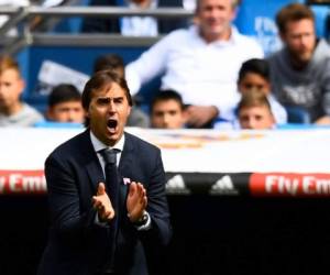 El Real Madrid de Lopetegui acumula cuatro derrotas en cinco partidos oficiales y pasó ocho largas horas sin ver puerta. Foto: AFP