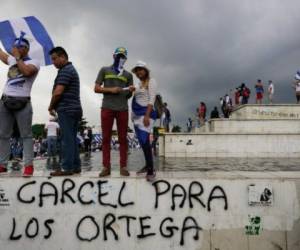 Las protetas del pasado fin de semana en la cuidad de Masaya en Nicaragua dejó 10 muertos, entre ellos cuatro paramilitares, y 20 heridos. Foto: Agencia AFP