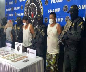 Los sujetos fueron presentados por la Fuerza Nacional Antimaras y Pandillas (FNAMP), quien les dio captura.