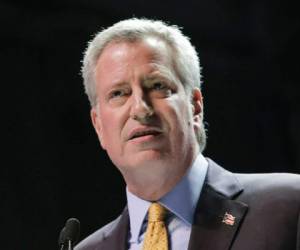 Bill de Blasio, alcalde de Nueva York. Foto AFP