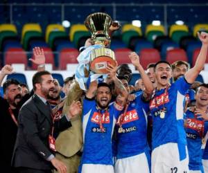 El Nápoles, sexto de la liga italiana en el momento de la pausa por la pandemia del nuevo coronavirus en marzo, tiene ahora ante sí la misión de acabar en el 'Top 4' para clasificarse a la próxima Liga de Campeones. Fotos. AFP.