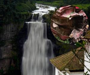 El Salto de Tequendama es una cascada natural de 157 metros sobre un abismo rocoso.