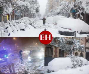 Al día siguiente de una histórica tormenta de nieve, las autoridades libraban este domingo una carrera contrarreloj para limpiar de nieve Madrid y una parte de España, antes de que llegue una inusual ola de frío. Fotos: AFP