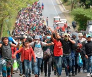 Este polémico programa fue parte del plan de Trump para luchar contra la inmigración irregular, tras las multitudinarias caravanas de finales de 2018 y principios de 2019. Foto: AFP