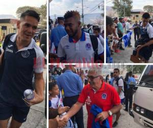 Los jugadores de Olimpia y Motagua ya se encuentran en los camerinos del estadio Nacional. Fotos: El Heraldo