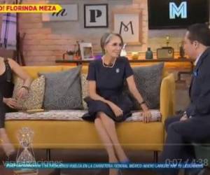 Florinda Meza durante la entrevista en el programa 'De Primera Mano'.