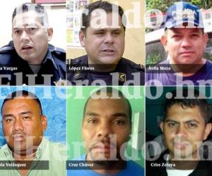 Mario Mejía Vargas, Víctor Flores, Juan Manuel Ávila, Carlos José Zavala, Jorge Alfredo Cruz y Ludwin Criss Zelaya son los seis oficiales acusados por Estados Unidos.