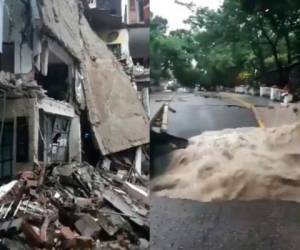 Esta estructura había sido parcialmente evacuada, no obstante, al momento de la caída, al menos cuatro personas no salieron a tiempo.