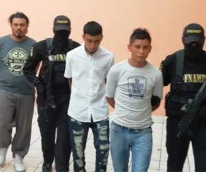 Los detenidos fueron identificados como Melvin Alfredo Meléndez García (35) alias 'Yonker', Miguel Antonio Sauceda Estrada (24) alias 'Mito' y Óscar Amado Martínez Hernández (23).