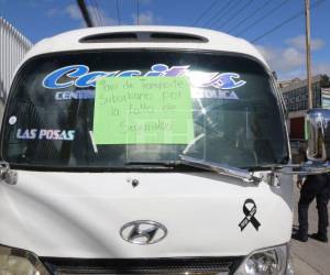 Transportistas paralizaron varias rutas en Tegucigalpa para exigir mayor seguridad tras el asesinato de un conductor ocurrido el miércoles en Comayagüela.