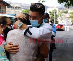 El crimen contra el abogado Melvin Bonilla no debe de quedar en impinudad, piden compañeros de su gremio y familiares. Foto: Estalin Irías.