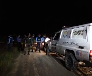Al lugar de los hechos se hizo presente la Policía Nacional (PN) y el Ministerio Público (MP) en horas de la madrugada.