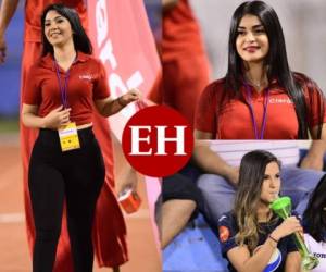 Hermosas mujeres llegaron al estadio Olímpico de San Pedro Sula para poder presenciar el duelo de la Selección de Honduras ante Trinidad y Tobago. Fotos: EL HERALDO.