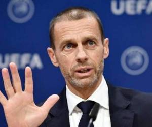 El presidente de la UEFA, Aleksander Ceferin. Foto AFP