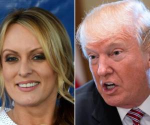 Stormy Daniels, cuyo verdadero nombre es Stephanie Clifford, mantiene una pelea legal con el presidente Trump. (AFP)