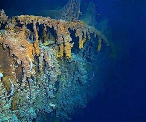 El barco, que se hundió hace 107 años, fue filmado por cámaras de alta definición. Foto EFE