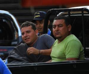 Imagen del día de la captura en 2016. Los cinco hombres declarados culpables por lavado de activos ayer por un juez.