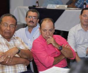 Osman Madrid durante la XLIII Asamblea Ordinaria de la Liga Nacional
