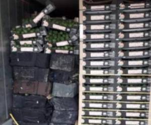 La droga fue ubicada en un contenedor que transportaba unas 35 toneladas de aguacates. Foto: Policía de Colombia