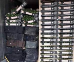 La droga fue ubicada en un contenedor que transportaba unas 35 toneladas de aguacates. Foto: Policía de Colombia