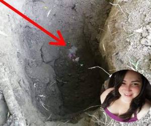 La fosa clandestina estaba entre una plantación de bananos en la colonia Sinaí, del sector Bonitillo de La Ceiba, Atlántida.