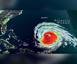 Así luce el enorme fenómeno.