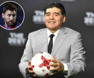 Diego Maradona lanzó polémicos comentarios sobre su compatriota Lionel Messi (Foto: AFP)