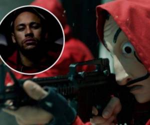 El brasileño Neymar se declaró fan de 'La casa de papel'.