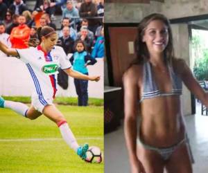En redes sociales circulan cuatro segundos de la bella futbolista mostrando sus mejores atributos. Foto Instagram @alexmorgan13 y Twitter