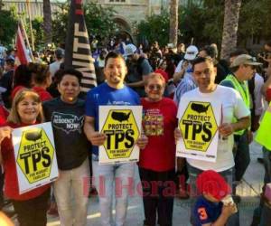 Los beneficiados del TPS han realizado diversas marchas en USA. Foto: El Heraldo
