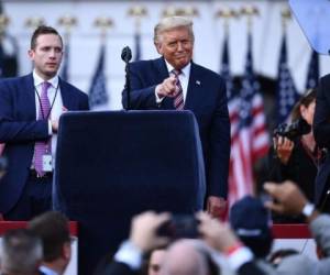 Trump señala que lo importante no es si Estados Unidos es demócrata o republicano, si no si sigue siendo Estados Unidos. Foto: AFP