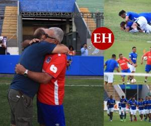 Con la visita de Fabián Coito empezó el entrenamiento del Olimpia este martes en el Estadio Nacional de Tegucigalpa. Fotos Ronal Aceituno / EL HERALDO