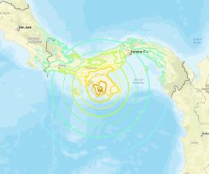El terremoto se reportó casi a la 1 de la tarde, hora local en Panamá.